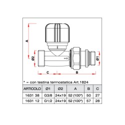copy of copy of copy of copy of copy of copy of copy of copy of COPPIA VALVOLA A SQUADRA TERMOSTATICA E DETENTORE 3/8"  ARTECLIM