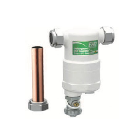 FAR COMPACTFAR Defangatore FF Ultracompatto Con Attacchi in Linea 3/4" e Magnete Estraibili BIANCO-CROMATA