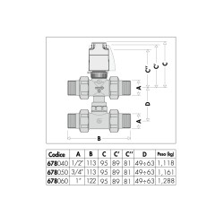 copy of copy of copy of copy of copy of copy of COPPIA VALVOLA A SQUADRA TERMOSTATICA E DETENTORE 3/8"  ARTECLIMA