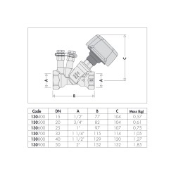 copy of copy of copy of copy of copy of copy of copy of COPPIA VALVOLA A SQUADRA TERMOSTATICA E DETENTORE 3/8"  ARTECLIMA