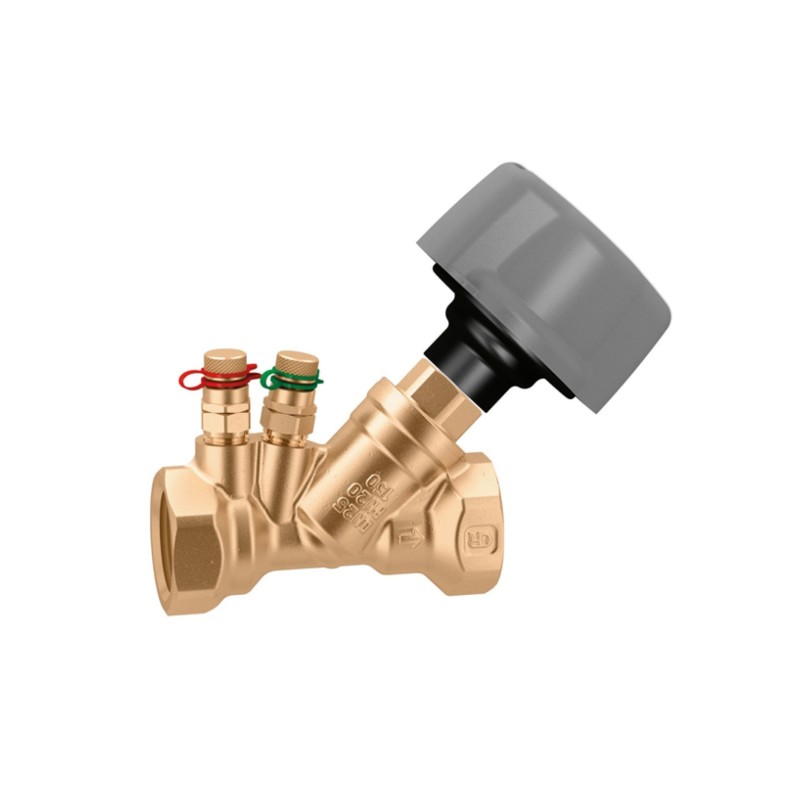 CALEFFI Valvola di Bilanciamento 130 in Bronzo 2"  con Dispositivo Venturi per Circuiti Idraulici