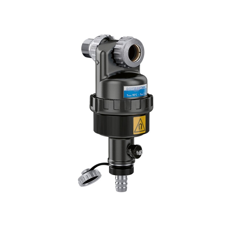 CALEFFI Dirtmag Slim Defangatore con Magnete per Installazione Sottocaldaia 3/4M ø18