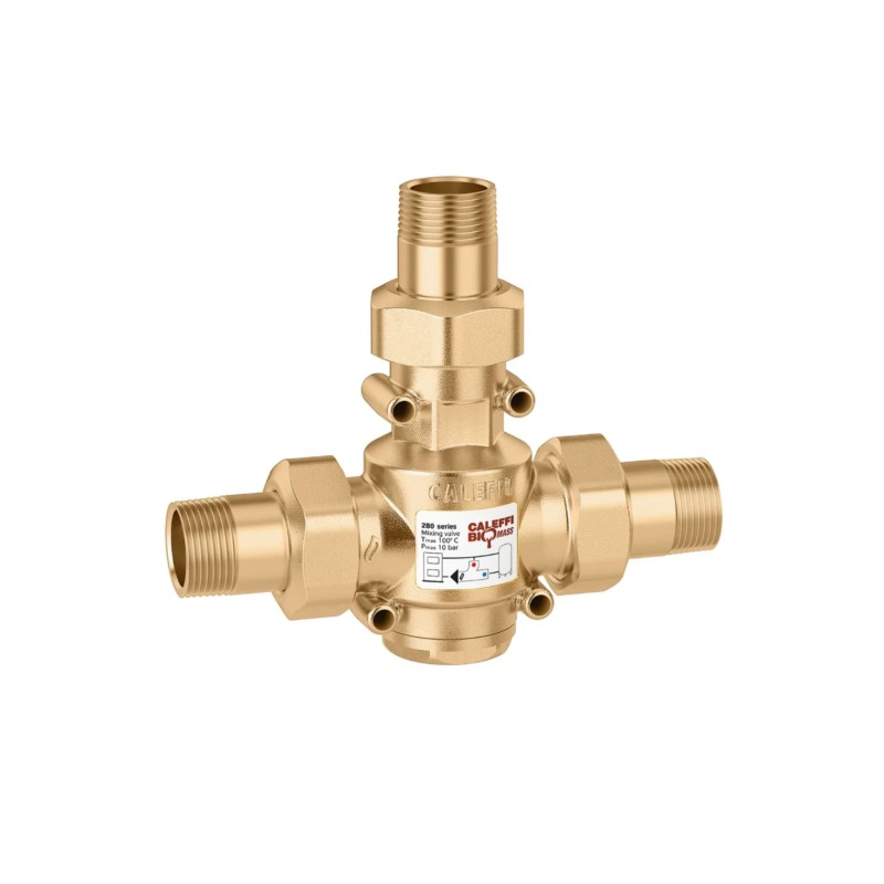 CALEFFI Valvola Anticondensa Dn25 1" 55°con Controllo Termostatico della Temperatura