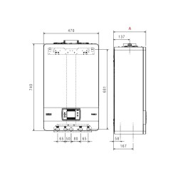 Metano Completa Di Kit Scarico Fumi Hybrid