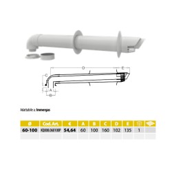 copy of copy of copy of copy of copy of copy of copy of copy of Prolunga Coassiale Condensazione PPS/PVC M/F FERRARI DA 50cm o 1