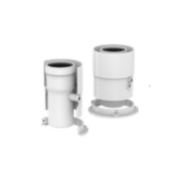 POLYMAX Partenza Verticale Coassiale Con Prelievo Fumi Mad.001 Adattabile a Ferroli Savio Arca 60-100 PP/PP