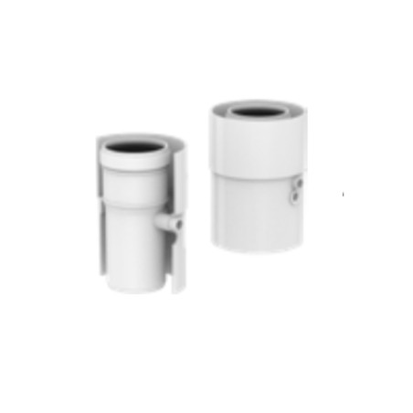 POLYMAX Partenza Verticale Coassiale Con Prelievo Fumi Mad.003 Adattabile a Baxi Argo Roca 60-100 PP/PP
