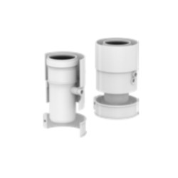 POLYMAX Partenza Verticale Coassiale Con Prelievo Fumi Mad.006 Adattabile a Ariston Chaffoteaux Radi 60-100 PP/PP