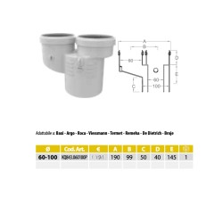 copy of copy of copy of copy of copy of copy of copy of copy of Prolunga Coassiale Condensazione PPS/PVC M/F FERRARI DA 50cm o 1
