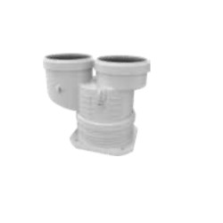 POLYMAX Sdoppiatore Fumi Mad.008 Eco Stabile Ø80/80mm Adattabile a Immergas Per Caldaie Con Prelievo Fumi