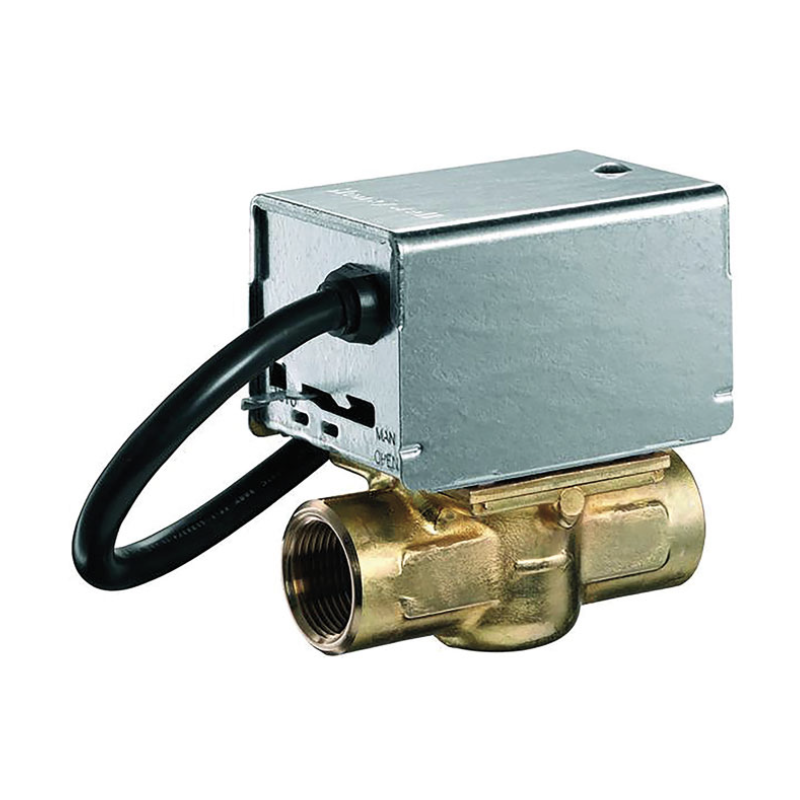 HONEYWELL Valvola Zona A 2 Vie 220V Motorizzata con Ritorno a Molla da 3/4"F  in Ottone VU4143H1001/U