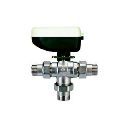 IVR Valvola di Zona A 3 Vie MM Valvola a Sfera a Passaggio Totale Motorizzabile Con Bocchettone da 3/4"