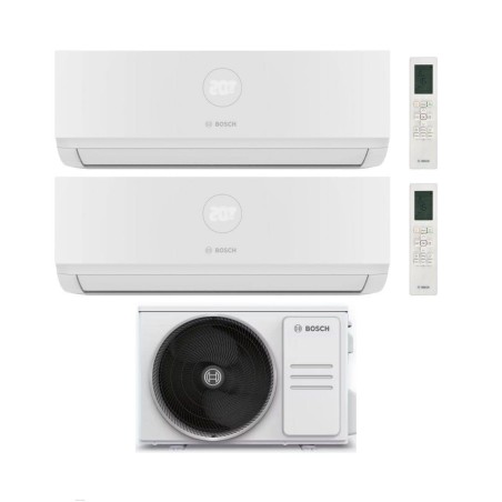Bosch Climatizzatore Dual Split Climate 3000i 7+12 con 5000M 82/4 E Inverter R 32 Wi-Fi Optional Classe A++