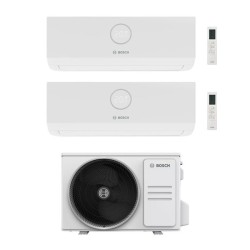 Bosch Climatizzatore Dual Split Climate 3000i 9+18 con 5000M 105/4 E Inverter R 32 Wi-Fi Optional Classe A++