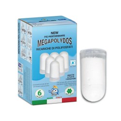 Megaclima Ricarica di Polifosfati per Filtro Anticalcare Megapolydos 6 Cartucce - by Euroacque