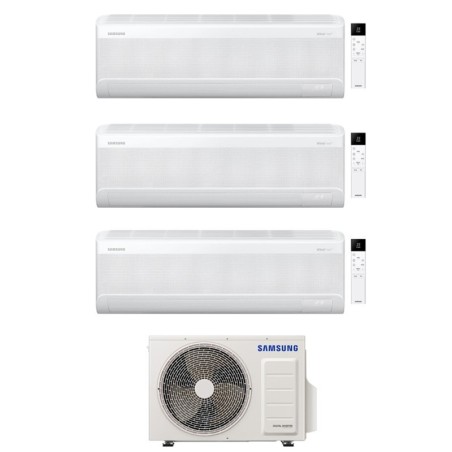 Samsung Climatizzatore Trial plit Windfree Avant S2 12+12+12 BTU con AJ068TXJ3KG/EU Inverter R-32 Wi-Fi Classe A++