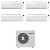 Samsung Climatizzatore Quadri Split Windfree Avant S2 7+7+7+12 BTU con AJ100TXJ5KG/EU Inverter R-32 Wi-Fi Classe A++