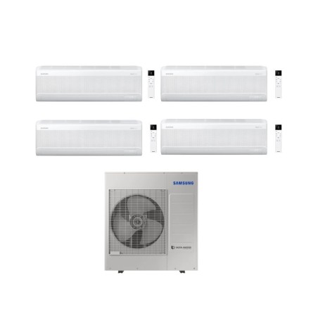 Samsung Climatizzatore Quadri Split Windfree Elite S2 7+9+12+12 BTU con AJ100TXJ5KG/EU Inverter R-32 Wi-Fi Classe A++