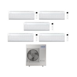 Samsung Climatizzatore Penta Split Windfree Elite S2 7+7+12+12+12 BTU con AJ100TXJ5KG/EU Inverter R-32 Wi-Fi Classe A++