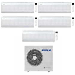 Samsung Climatizzatore Penta Split Windfree Avant S2 7+9+9+9+12 BTU con AJ100TXJ5KG/EU Inverter R-32 Wi-Fi Classe A++