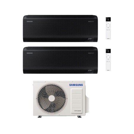 Samsung Climatizzatore Dual Split Windfree Black 9+9 BTU con AJ080TXJ4KG/EU Inverter R-32 Wi-Fi Classe A++