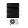 Samsung Climatizzatore Trial Split Windfree Black 7+7+9 BTU con AJ068TXJ3KG/EU Inverter R-32 Wi-Fi Classe A++