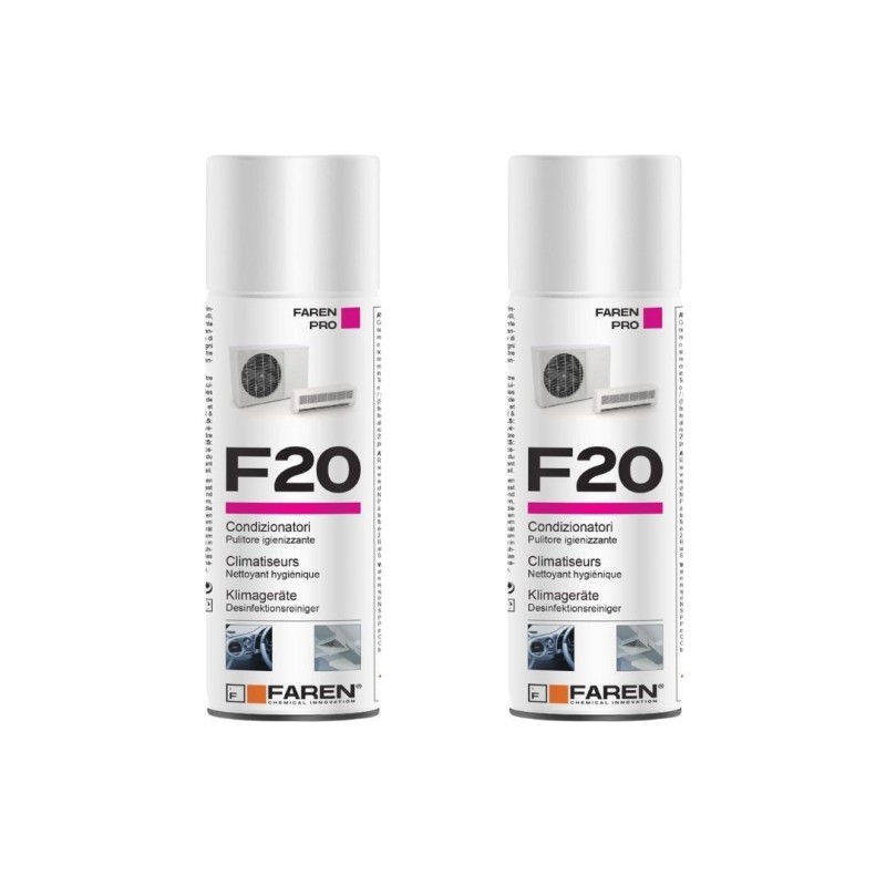Farmicol Faren F20 Spray Igienizzante per Climatizzatori e Auto 400ml - 2pz
