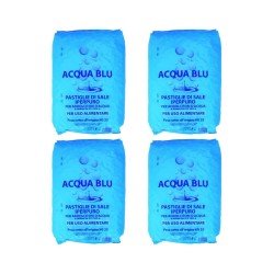 4pz. Confezione di Sale da 25 kg Pastiglie Acqua Blu per Addolcitori