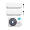 Midea Climatizzatore Dual Split serie Elegance 9+9 con M5OE-42HFN8-Q Inverter R 32 Wi-Fi optional Classe A++