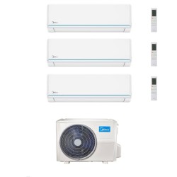 Midea Climatizzatore Trial Split serie Evolution 9+12+12 con M5OE-42HFN8-Q Inverter R 32 Wi-Fi Classe A++