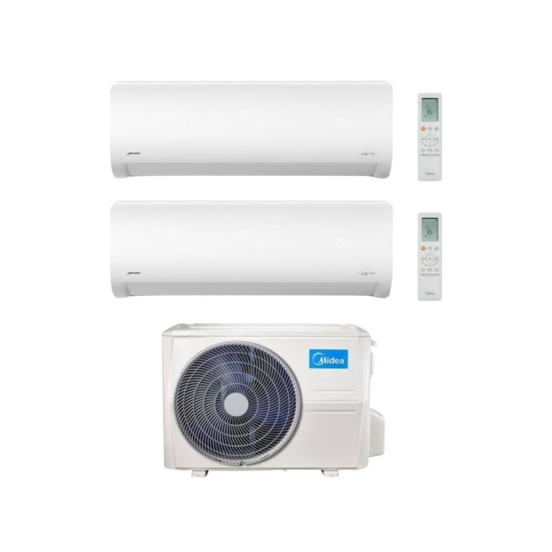 Midea Climatizzatore Dual Split serie Xtreme Pro 18+18 con M4O-36FN8-Q Inverter R 32 Wi-Fi Classe A++