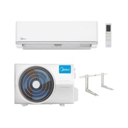 Midea Climatizzatore Monosplit serie Elegance 9000 btu MSAGSAU-09HRDN8 Inverter Wi-Fi R-32 Classe A++ con Staffa