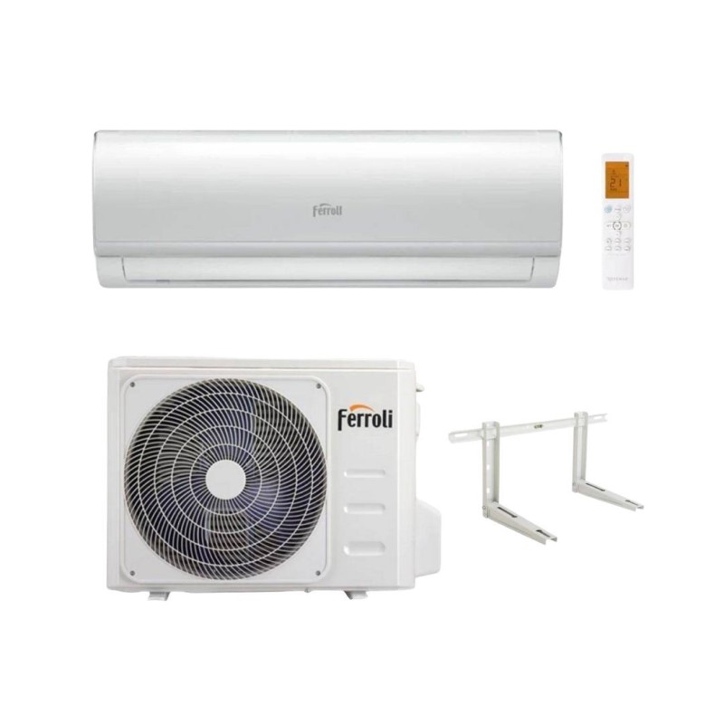 Ferroli Climatizzatore Monosplit Giada S 12000 btu Inverter R32 Wi-Fi Classe A++ con Staffa