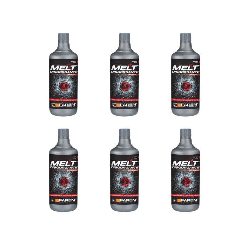 Disgorgante Acido Disotturante Liquido Faren Melt 0,75 ml Sturalavello WC - 6pz.
