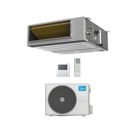 Midea Climatizzatore Monosplit Canalizzato A7 12000 Btu MTJ-12HWFNX(GA) + MOX230-12HFN8Q(GA) Inverter R32 Wi-Fi Opt. Classe A++