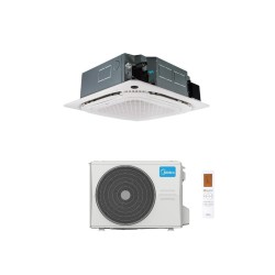 Midea Climatizzatore Monosplit a Cassetta Slim 4 Vie 24000 Btu MCD2-24HRFNX(GA)+MOX430U-24HFN8-Q1(GA) Inverter R32 WiFi Opt. A++