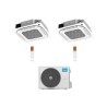 Midea Climatizzatore a Cassetta 4 Vie Dual Split MCA4U 9+12 con M2OE-18HFN8-Q Inverter R 32 Wi-Fi Optional Classe A++