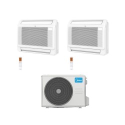 Midea Climatizzatore Console Dual Split MFA2U 9+12 con M3OG-21HFN8-Q Inverter R 32 Wi-Fi Optional Classe A++