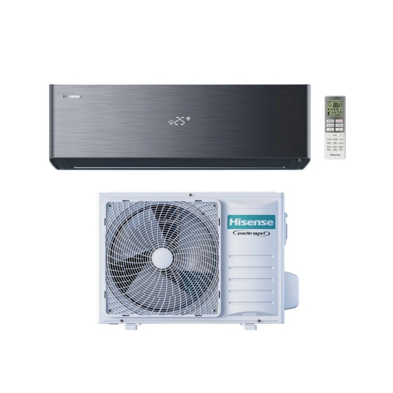Hisense Climatizzatore Monosplit Energy Pro X Black 9000 btu QH25XV4BG Inverter R-32 Wi-Fi Classe A+++