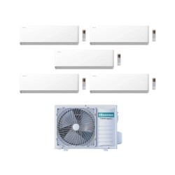 Hisense Climatizzatore UNI HB Penta Split 9+9+9+9+9 con 5AMW105U4RQC Inverter Wi-Fi R-32 Classe A++