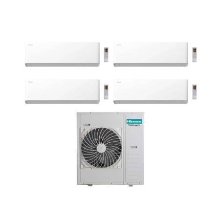 Hisense Climatizzatore UNI HB Quadri Split 7+7+12+12 con 5AMW125U4RTA Inverter Wi-Fi R-32 Classe A++