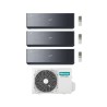 Hisense Climatizzatore Energy Pro X Black Trial Split 9+9+18 con 3AMW72U4RJC Inverter Wi-Fi R-32 Classe A++