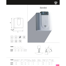 Scaldabagno elettrico Braun SOPRALAVELLO 12 litri Mod. Capri