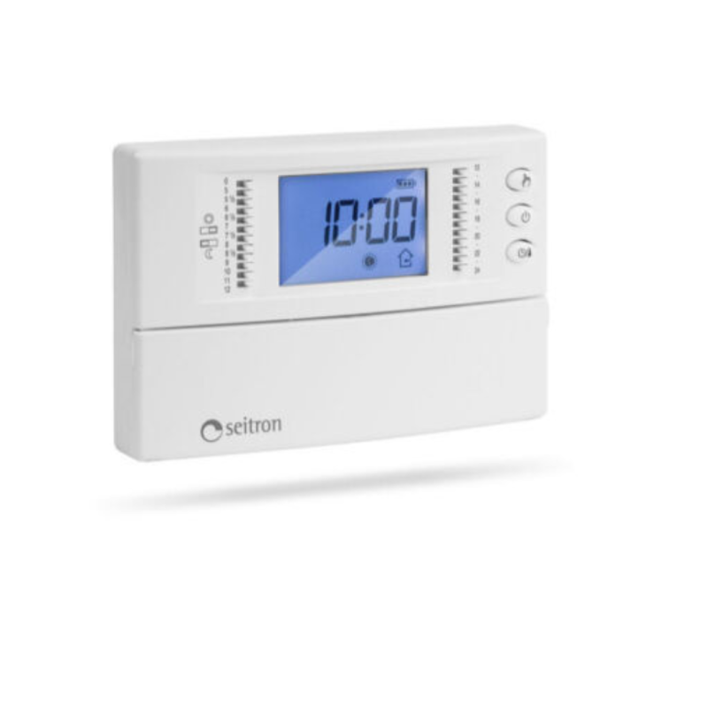 CRONOTERMOSTATO SEITRON DIGITALE GIORNALIERO FREETIME PLUS TCD01B0001SE