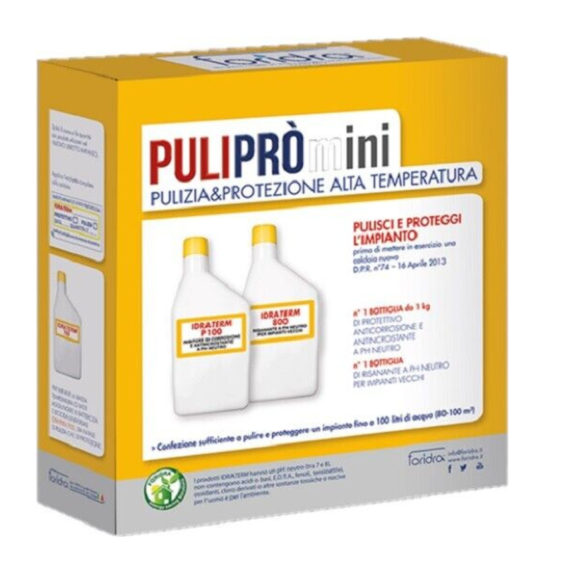 Foridra Puliprò Mini Per Pulire e Proteggere ImpiantI ad Alta Temperatura