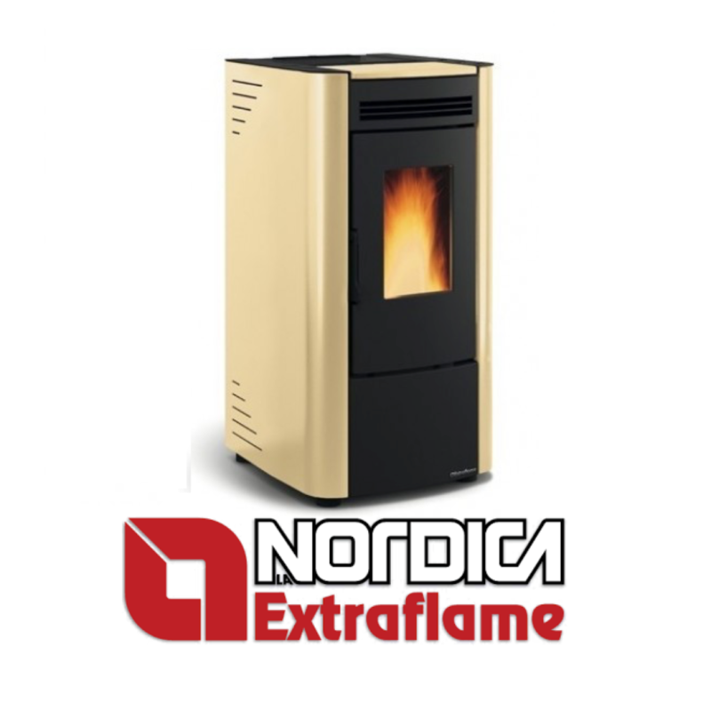 Nordica Extraflame Stufa a Pellet Ketty Evo 2.0 7 KW 187 MC Colore Pergamena
