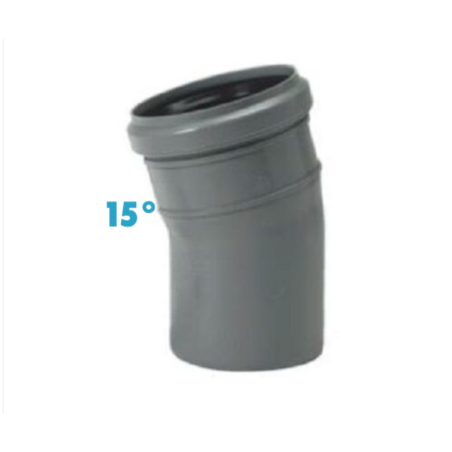 CURVA 15° POLIPROPILENE DIAMETRO 40 mm INNESTO