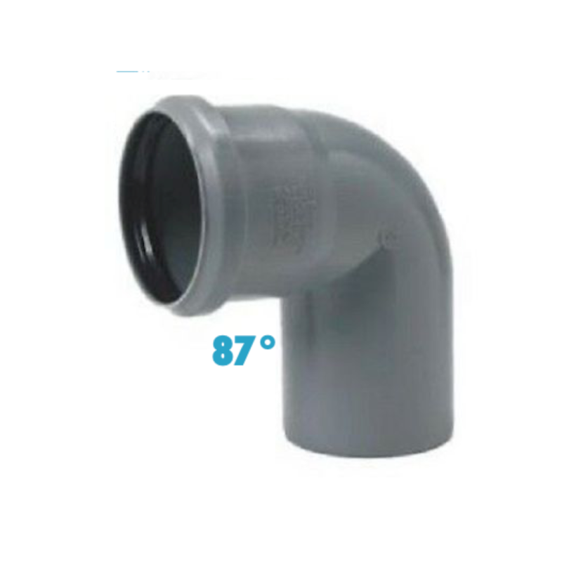 Curva 87° polipropilene diametro 32 mm Innesto