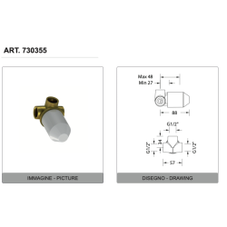 Eurorama Miscelatore Doccia Incasso Serie NEVA PE133055 + 730355 dis. tec.