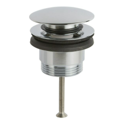 Damast Piletta Di Scarico Click-Clack Tondo Universale In Ottone 1"1/4